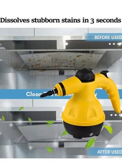 Furtey 1000W high temperature steam cleaner | 135℃-169℃ high pressure sterilization | 10 accessories with multiple functions | 350ML large capacity | Quick heating in 2 minutes | Deep cleaning for kitchen, bathroom and car  - Image 1