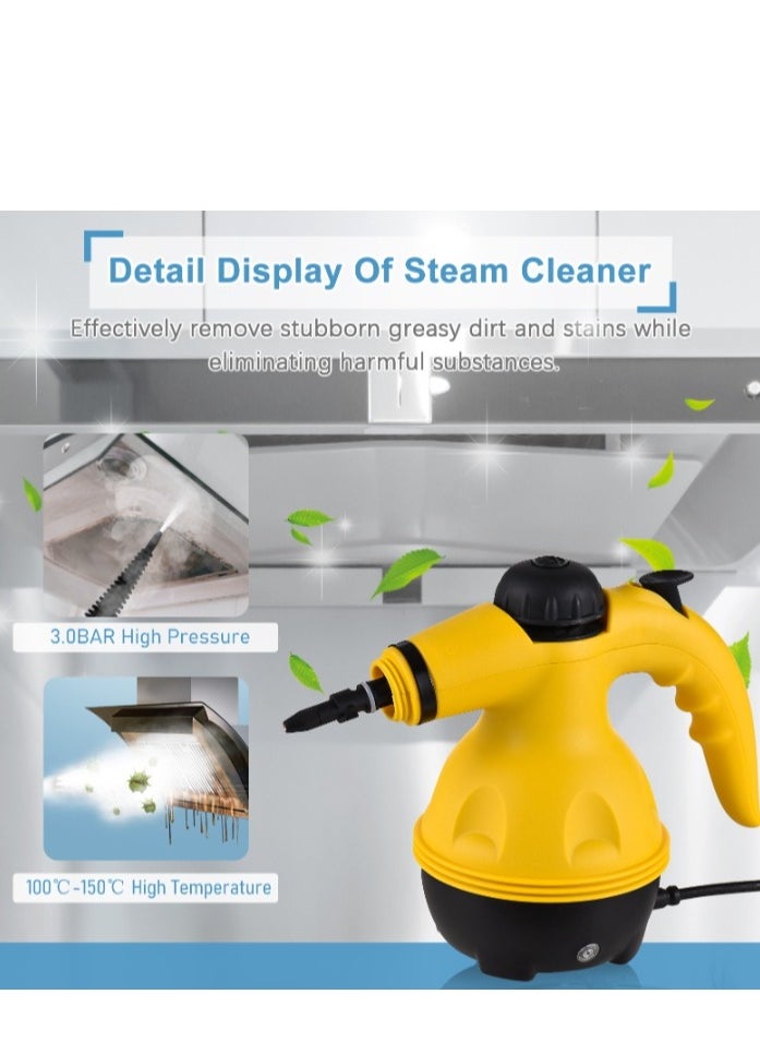 Furtey - 1000W high temperature steam cleaner | 135℃-169℃ high pressure sterilization | 10 accessories with multiple functions | 350ML large capacity | Quick heating in 2 minutes | Deep cleaning for kitchen, bathroom and car - Image 1