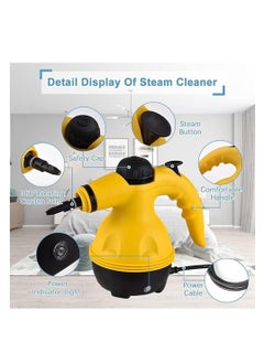 Furtey 1000W high temperature steam cleaner | 135℃-169℃ high pressure sterilization | 10 accessories with multiple functions | 350ML large capacity | Quick heating in 2 minutes | Deep cleaning for kitchen, bathroom and car  - Image 5