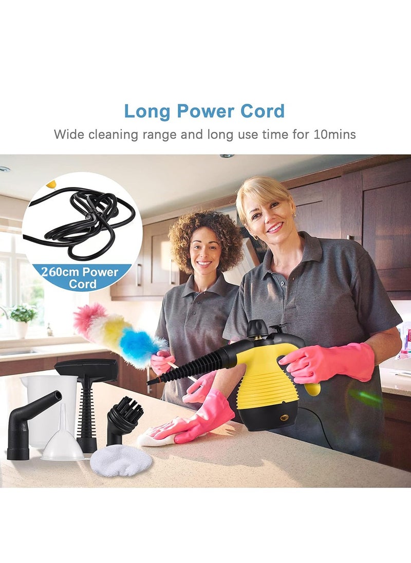 Furtey - 1000W high temperature steam cleaner | 135℃-169℃ high pressure sterilization | 10 accessories with multiple functions | 350ML large capacity | Quick heating in 2 minutes | Deep cleaning for kitchen, bathroom and car - Image 1