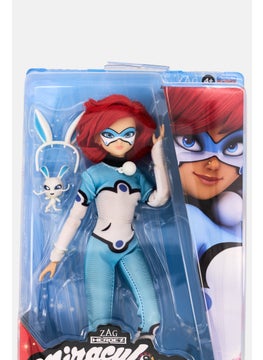 ZAG Heroez Miraculous Ladybug Bunny x Fashion Doll With Fluff Kwami and Bunny Ears Headband, Turquoise  - Image 4