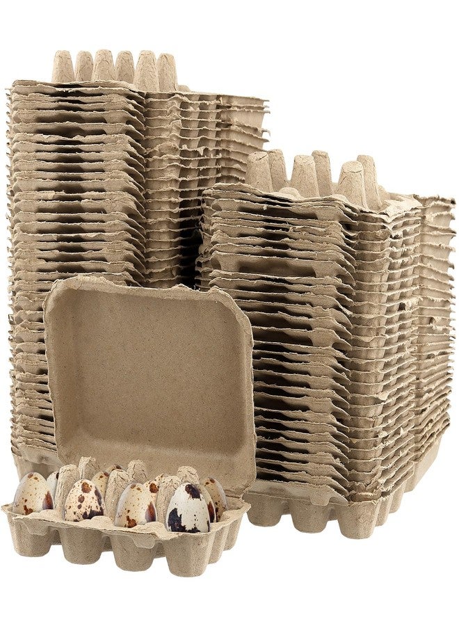 MUKLEI 70 Pack Quail Egg Cartons, 12 Count Egg Storage Containers Holder Bulk 9 X 5 X 2 Inches Quail Egg Holder Container For Home Kitchen Refrigerator Farmhouse - Image 1