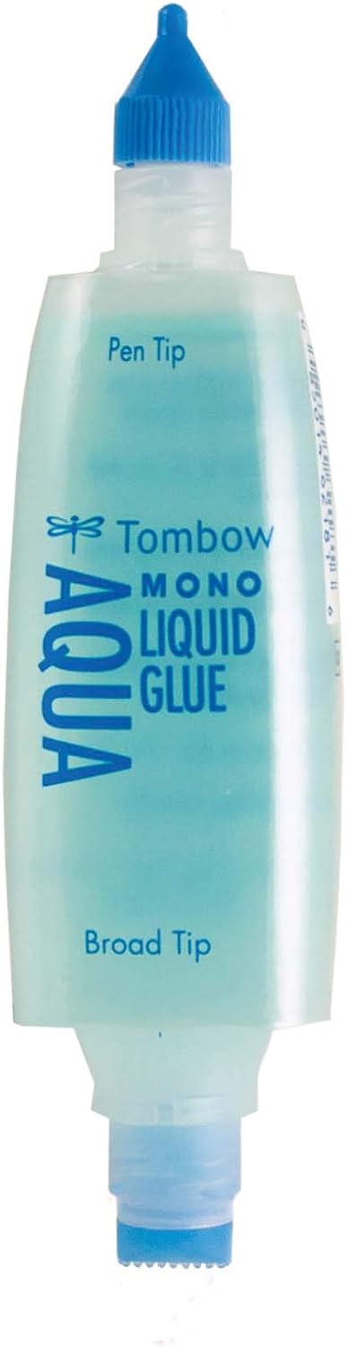 Tombow Tombow 52180 MONO Aqua Liquid Glue 169 Ounce 1Pack Dual Tip Dispenser for Precise to Full Coverage Application that Dries Clear - Image 3