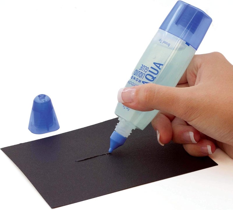 Tombow Tombow 52180 MONO Aqua Liquid Glue 169 Ounce 1Pack Dual Tip Dispenser for Precise to Full Coverage Application that Dries Clear - Image 4