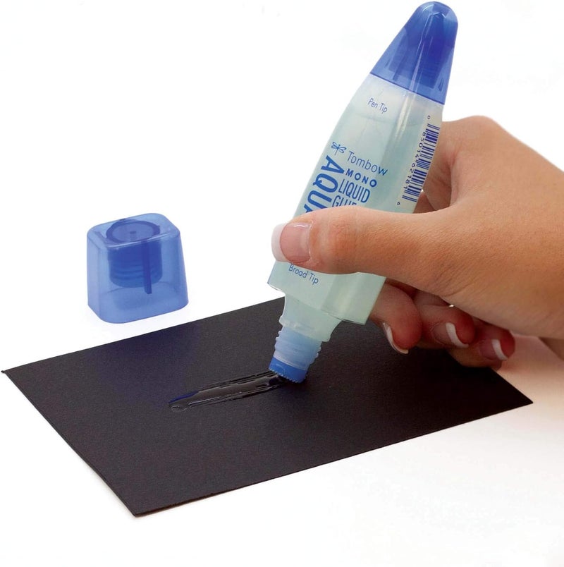 Tombow Tombow 52180 MONO Aqua Liquid Glue 169 Ounce 1Pack Dual Tip Dispenser for Precise to Full Coverage Application that Dries Clear - Image 5