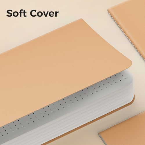 XYark 20 Pack Dot Grid Small Pocket Notebook Journals Bulk with Thick Dotted Paper, 60 Pages, 5.5x3.5 inch, A6 Size, Kraft Cover, Diary Writing Sketchbook Subject Notebooks Planner - Image 4