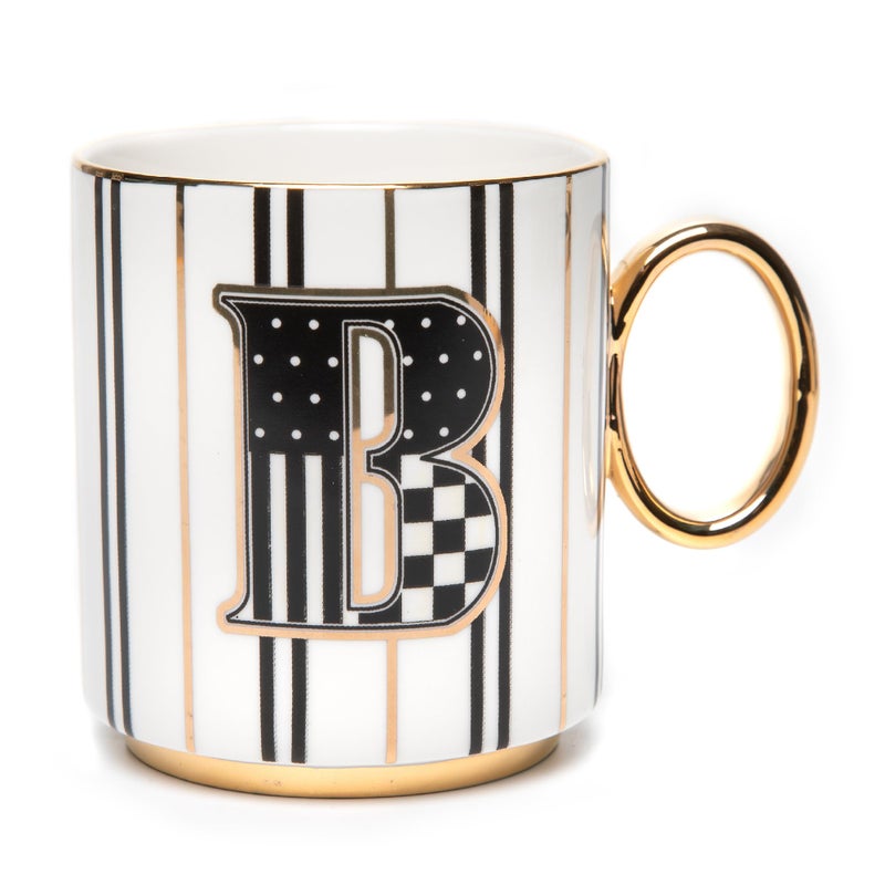 MACKENZIECHILDS My Mug Decorative Ceramic Coffee Mug with Handle B