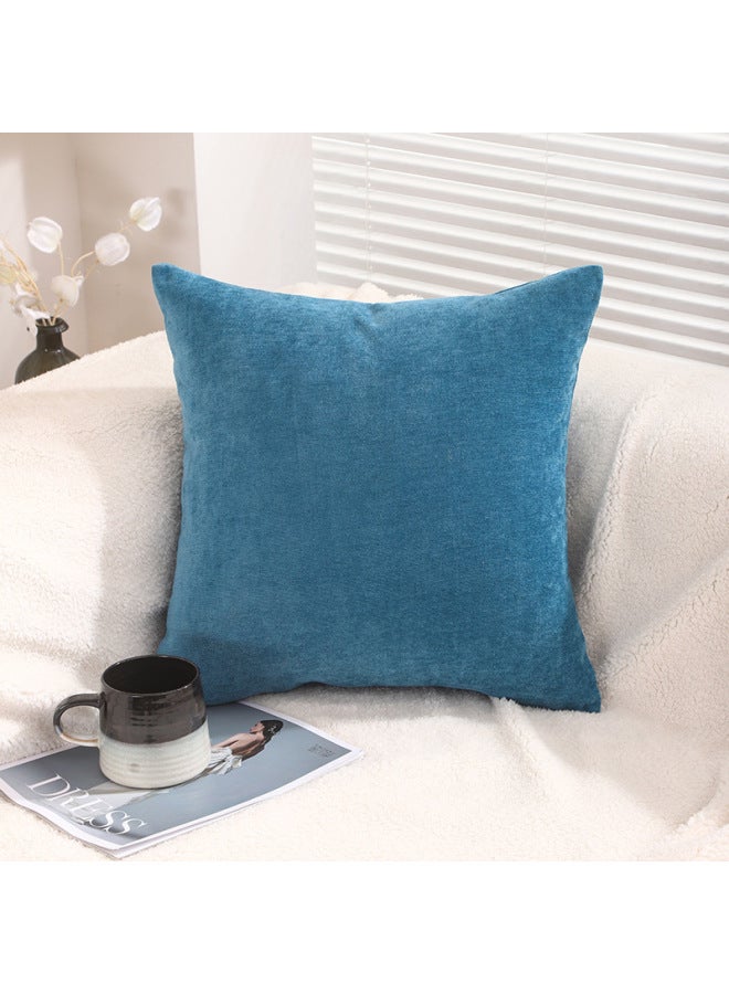 Chenille Pillowcase Chinese Style Light Luxury Office Cushion Bedside Soft Bag Cushion Back Cover Sofa Pillow