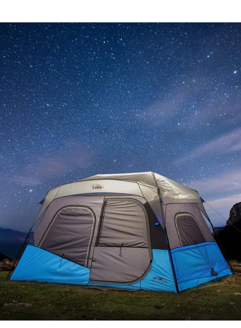 core equipment خيمة كابينة فورية مضاءة لـ 6 أشخاص 11' × 9' - Image 5