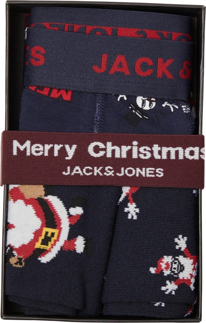 Navy Blue-Navy Blue Men's Boxer Socks Set 12246132