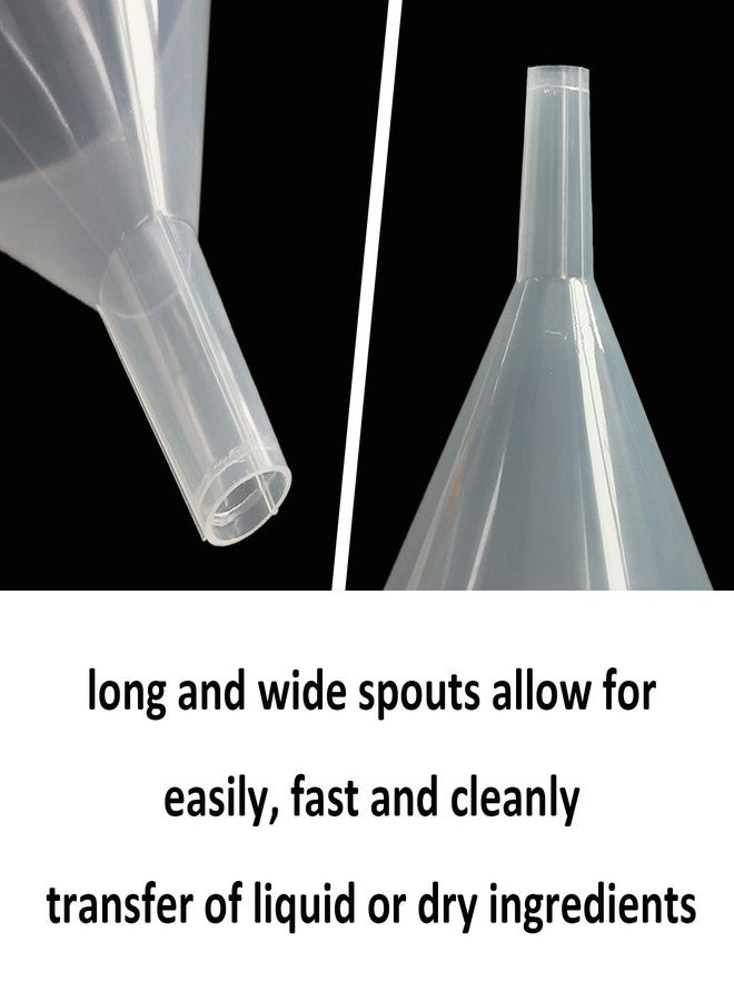 zmybcpack 8 Pack Multi-Purpose Plastic Funnels with Long Reaching Spout (4.7”) for Water Bottle, Easy and Smooth Content Transfer by ZMYBCPACK - Image 4
