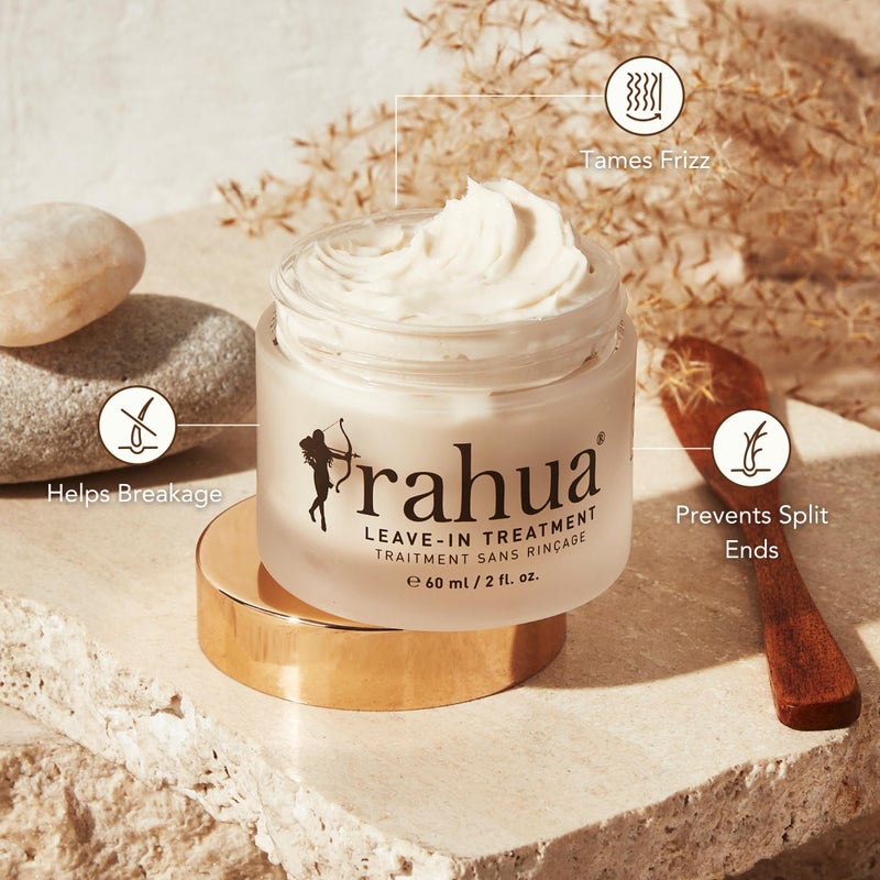 Rahua Leave-In Treatment, Vegan Heat Protectant & Anti Frizz Leave In Cream for Medium to Thick Hair, Moisturizer with Rahua Oil, Quinoa, Green Tea & Shea Butter for Smooth, Shiny Hair, 2 Fl Oz - Image 2