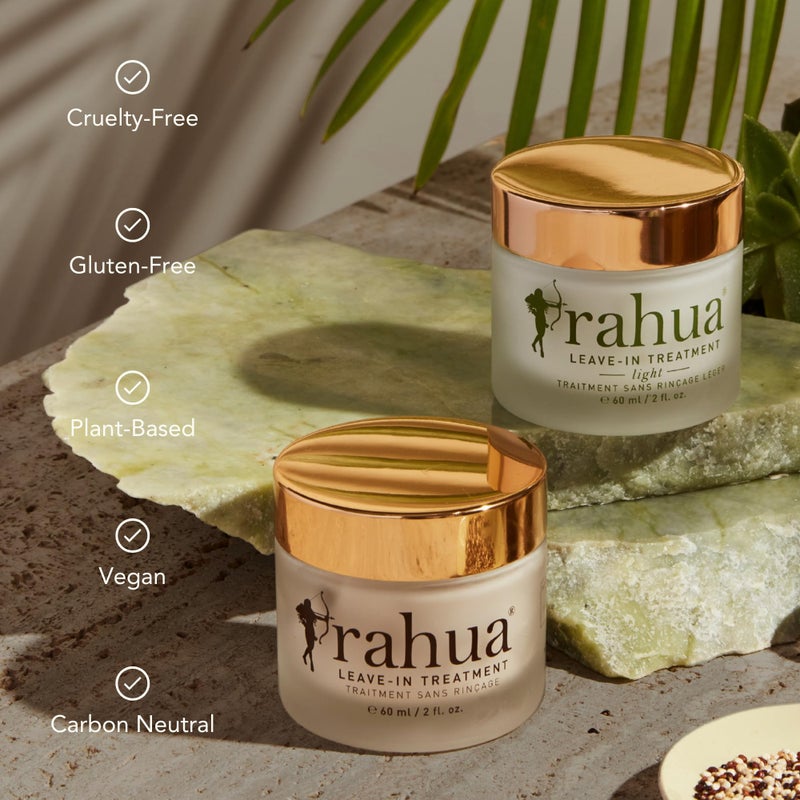 Rahua Leave-In Treatment, Vegan Heat Protectant & Anti Frizz Leave In Cream for Medium to Thick Hair, Moisturizer with Rahua Oil, Quinoa, Green Tea & Shea Butter for Smooth, Shiny Hair, 2 Fl Oz - Image 5