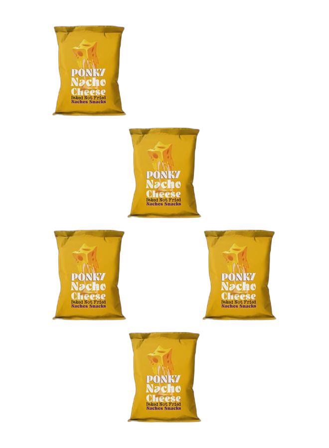 Ponky Nacho Cheese Nachos Snacks - 30 grams (Pack of 5) - Image 1