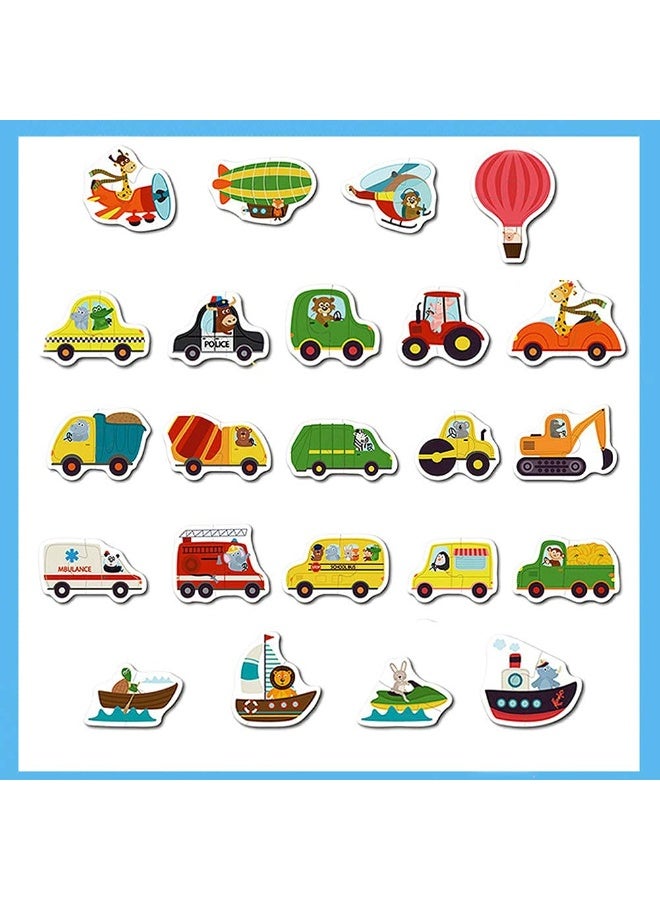 JZS Little Bado Cars Floor Puzzles for Kids Puzzles Age 3 4 5 6 Years Olds Boys and Girls Animals Jigsaw Puzzles Children Toddlers Easy Puzzles for 3 Year Old Match Puzzle - Image 2