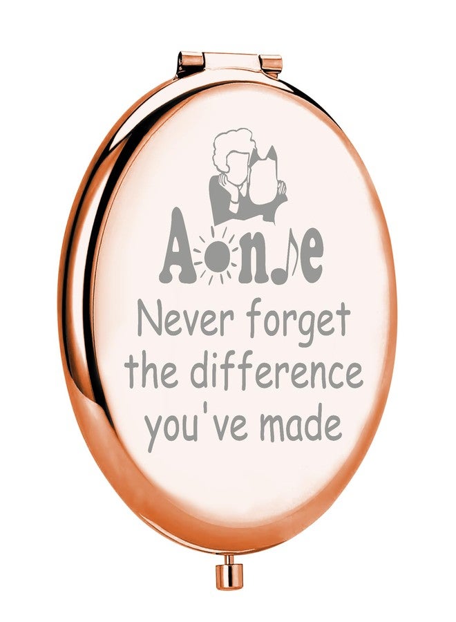 MYOSPARK Musical Inspired Gift Orphan Theater Travel Makeup Mirror Musical Theatre Fans Gift Musical Merchandise (an DMirror) - Image 1