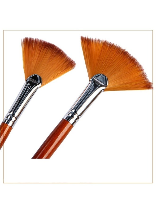 Keep Smiling 9PCS Professional Artist Brush Set for Oil, Acrylic & Watercolor - Image 2