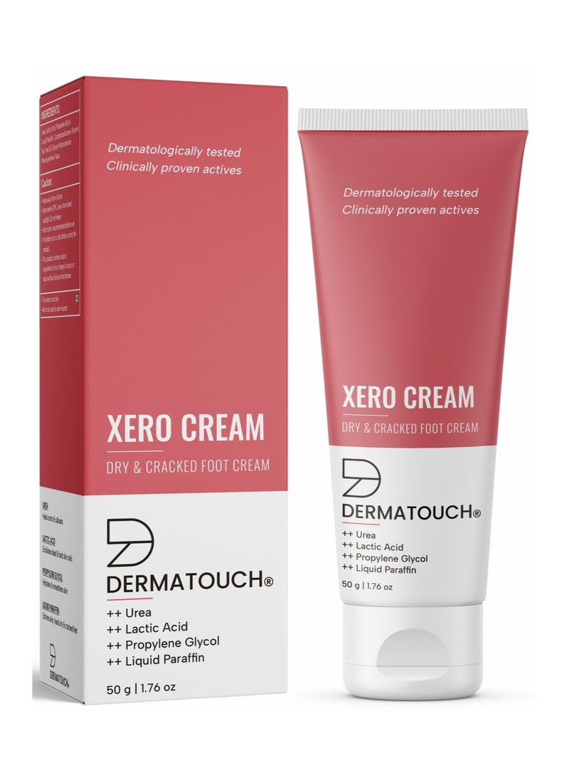 DERMATOUCH - DERMATOUCH Xero Cream | Specially for Dry & Cracked Feet | Soothes & Moisturizes |For Corns & Calluses| For both Men & Women | 50G - Image 1