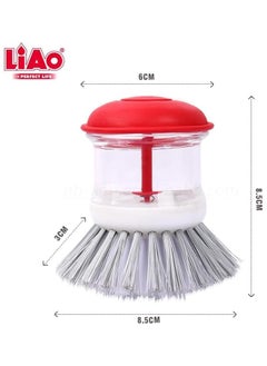 Liao LIAO Liao Dish Brush With Soap Dispenser, Assorted  - Image 2