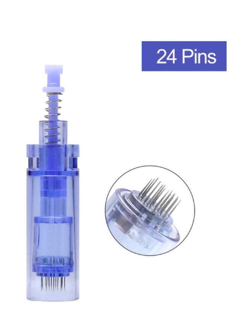 Dr.pen - 10-Piece Per Bags Needle Cartridge for Derma Pen A1 Microneedling Pen 24 Pin Cartridge - Image 1