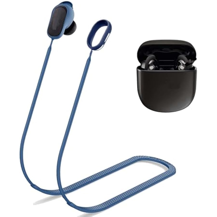 Anti-Lost Strap for Bose QuietComfort Earbuds II& New Bose QuietComfort Ultra (2023),Colorful Soft Strong Silicone Leash Sports Lanyard Accessories, Special Anti-Skid Design Earbuds Neck Rope Cord