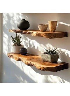 Home Gallery 3 Set Of Rectangle Wooden Floating Shelf 70x20 cm  - Image 4