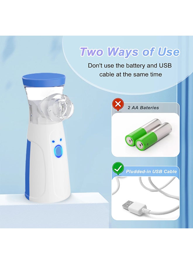 Sharpdo - Ultrasonic Portable Nebulizer, Portable Nebulizer with Mouthpiece, Nebulizer Machine for Adults & Kids with Auto Clean, Travel, Home, Daily use - Image 1