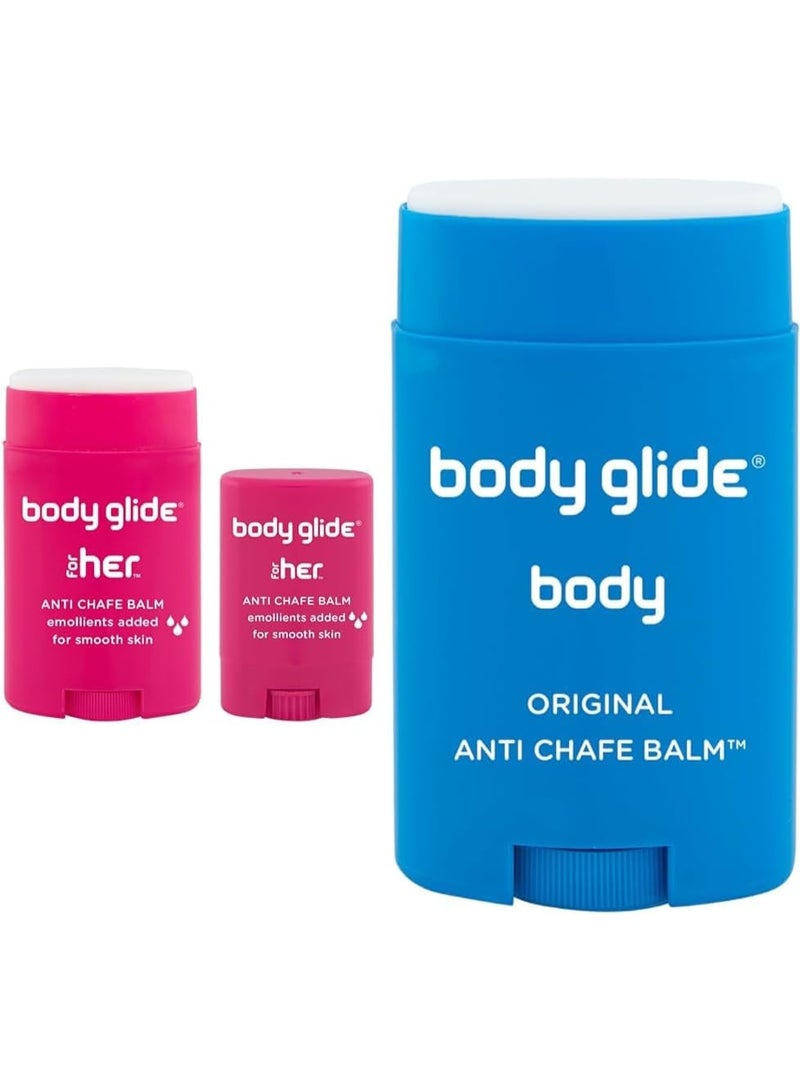 BodyGlide Body Glide For Her Anti Chafe Balm 1.5 oz | Long-Lasting Skin Protection | Smooth, Non-Greasy Anti-Chafing Stick for Women - Image 1