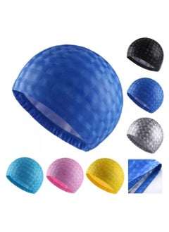 SportQ SportQ Waterproof PU Fabric Swimming Cap, Long Swimming Cap for Men and Women  - Image 4