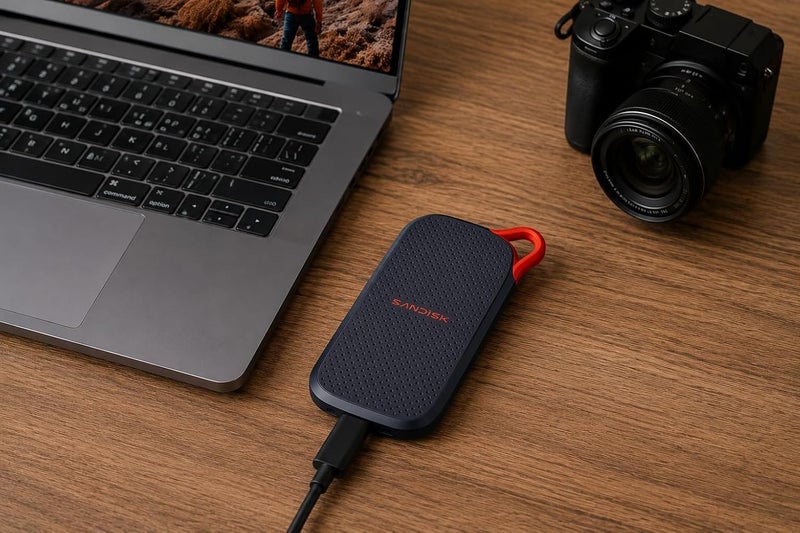 sandisk 1TB Portable SSD Drive, Up to 1000MB/s Read Speed, USB-C, USB 3.2 Gen 2, PC & Mac Compatible Solid State Drive, SDSSDE31-1T00-G25 1 TB - Image 2