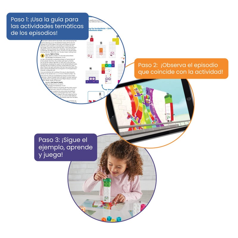 hand2mind MathLink Cubes Numberblocks 11-20 Activity Set, 30 Preschool Learning Activities, Counting Blocks, Linking Cubes, Educational Toys for Kids, Number Games, Math Manipulatives Kindergarten - Image 3