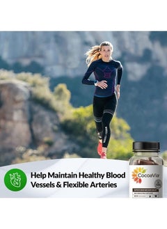 CocoaVia Heart & Brain Supplement, 30 Day, 450 mg Cocoa Flavanols, Memory & Circulation Booster, Nitric Oxide, Boost Oxygen & Energy, Plant Based, Gluten Free, Vegan, 60 Capsules  - Image 3