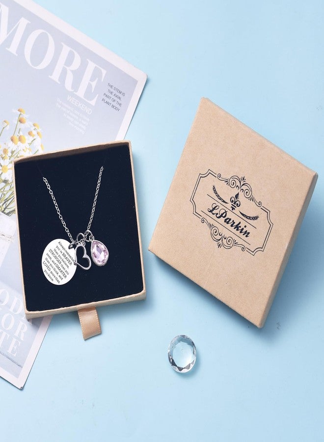 LParkin You Are Braver Than You Believe Awareness Necklace Birthstone Graduation Gift Best Friend Encouragement Gifts … - Image 4