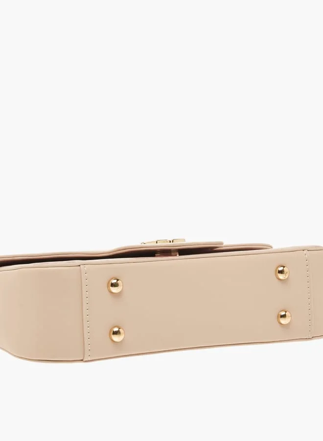 فلورا بيلا من شو إكسبرس Womens Floral Print Crossbody Bag With Chain Strap And Magnetic Button Closure