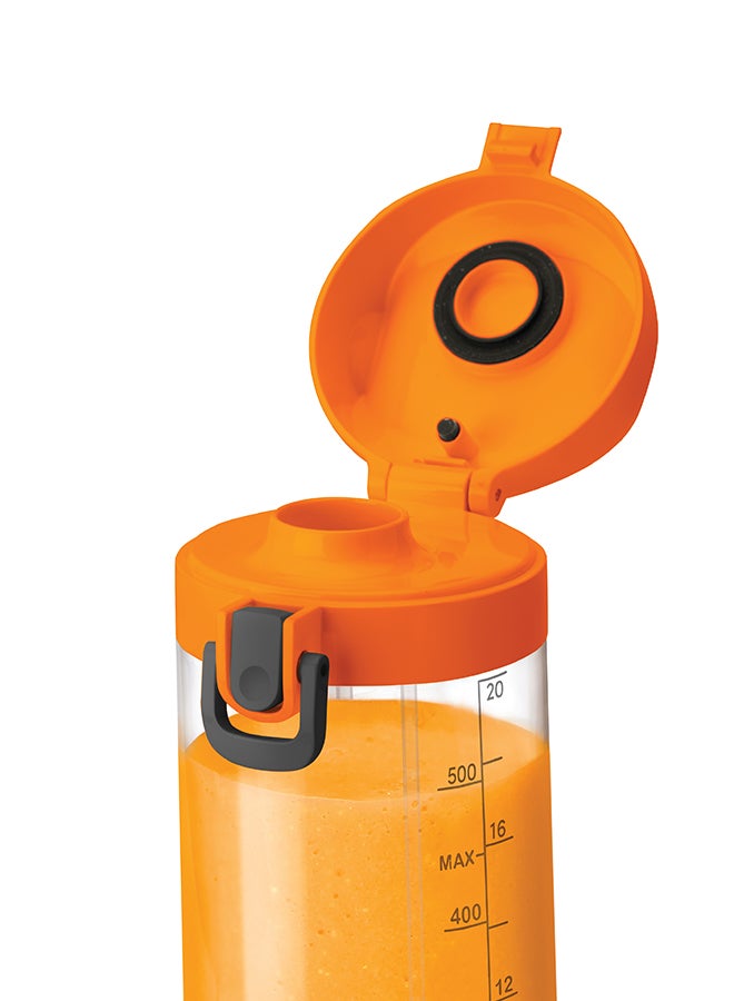 nutribullet McLaren Portable 590ml Cordless Blender for Shakes & Smoothies, BPA Free, Leakproof Flip and Sip, USB-C type, Papaya, MC475PA, 1-Year Warranty 590 ml 100 W NB-MC475PA orange - Image 4