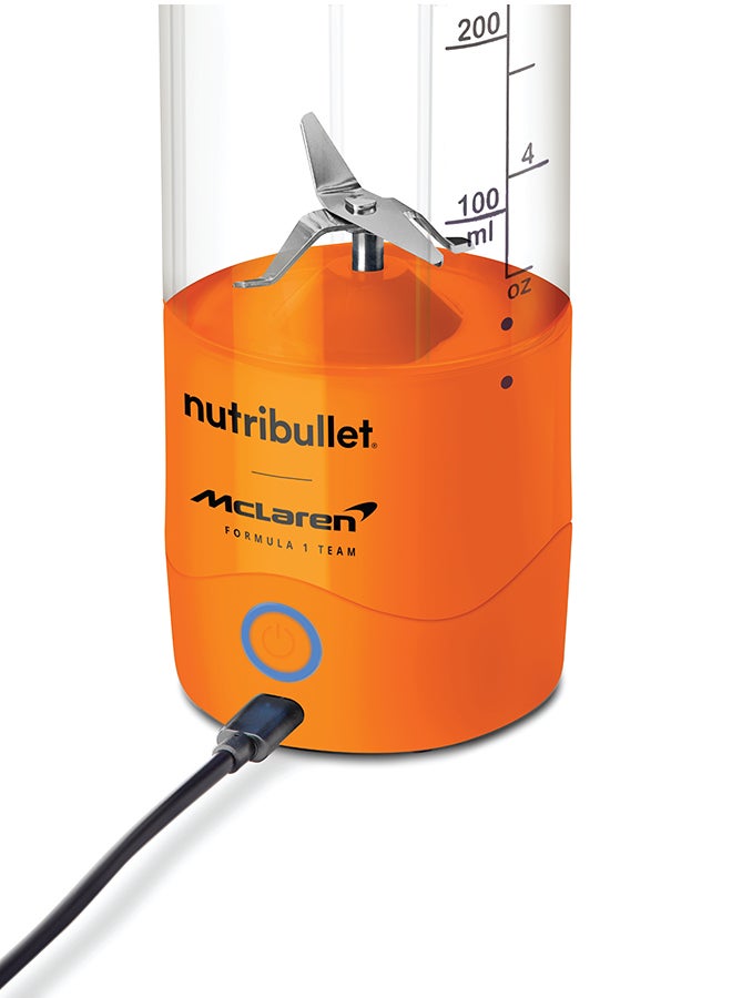 nutribullet McLaren Portable 590ml Cordless Blender for Shakes & Smoothies, BPA Free, Leakproof Flip and Sip, USB-C type, Papaya, MC475PA, 1-Year Warranty 590 ml 100 W NB-MC475PA orange - Image 5