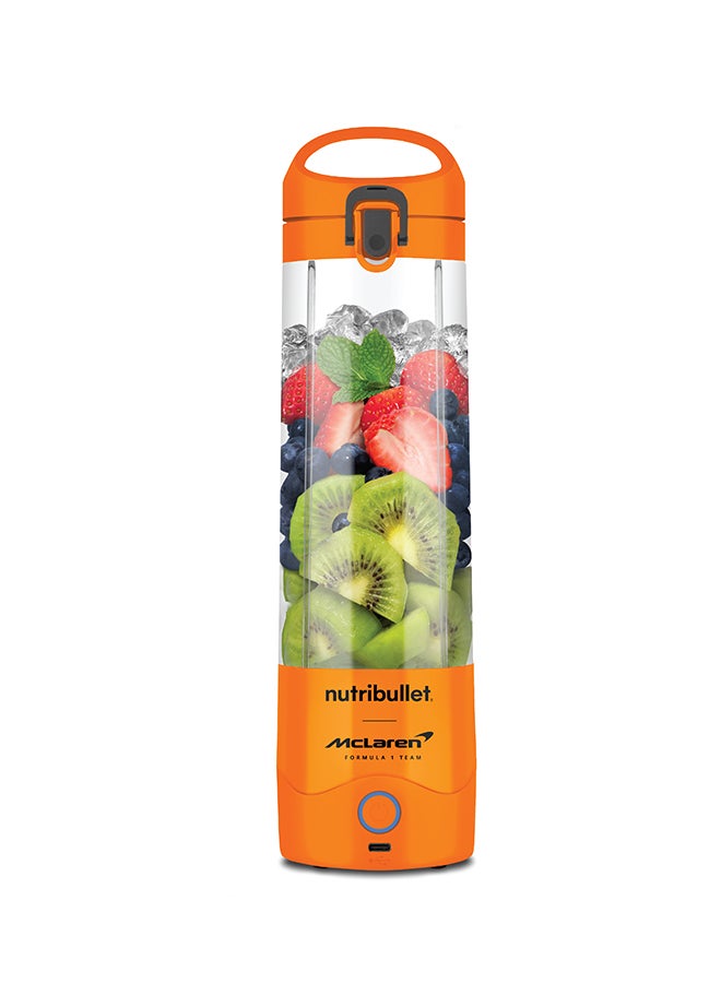 nutribullet McLaren Portable 590ml Cordless Blender for Shakes & Smoothies, BPA Free, Leakproof Flip and Sip, USB-C type, Papaya, MC475PA, 1-Year Warranty 590 ml 100 W NB-MC475PA orange - Image 1
