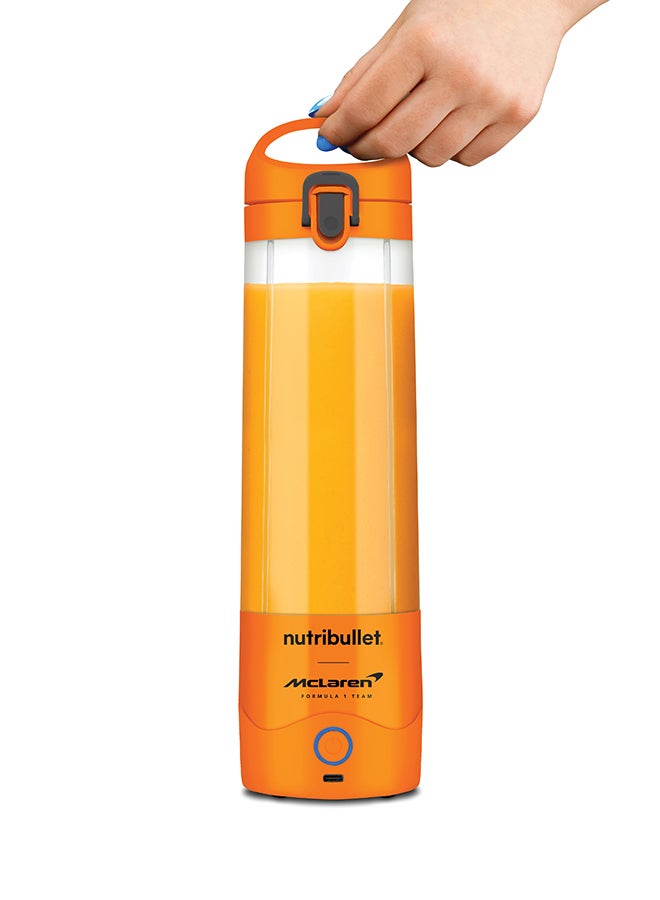 nutribullet McLaren Portable 590ml Cordless Blender for Shakes & Smoothies, BPA Free, Leakproof Flip and Sip, USB-C type, Papaya, MC475PA, 1-Year Warranty 590 ml 100 W NB-MC475PA orange - Image 3