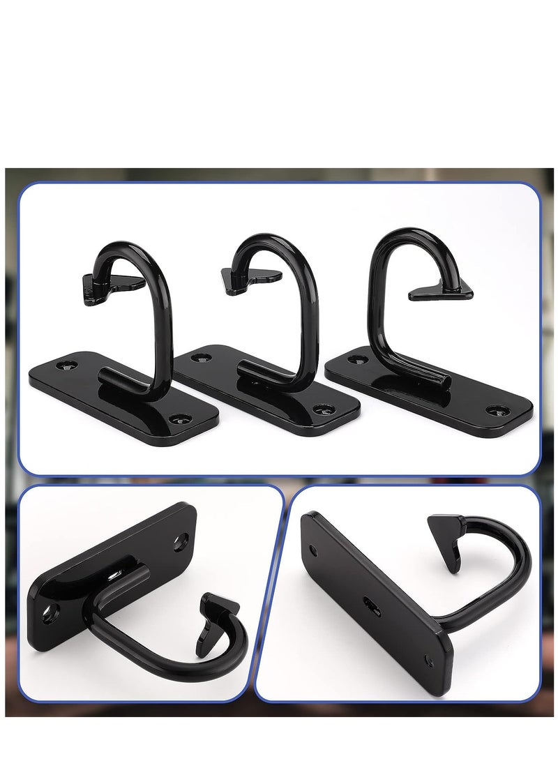 3PCS Workout Wall Mount Anchors Heavy Duty Resistance Band Wall Anchor Home Gym Exercise Anchors Ceiling Mounted Hooks Exercise Strap Anchor for Body Weight Straps Strength Training Yoga - Image 3