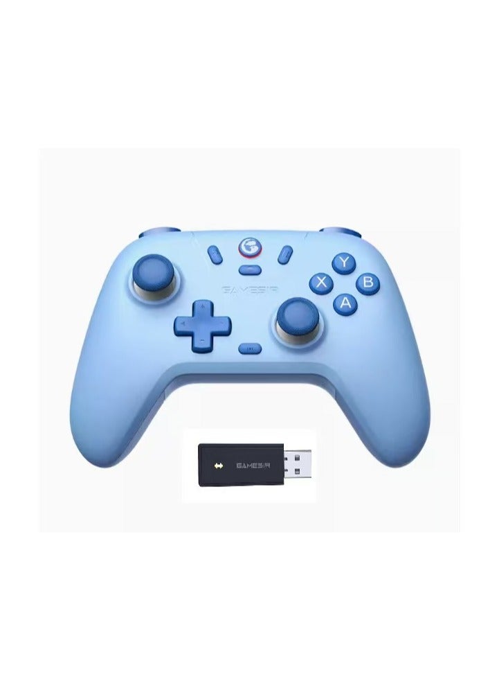 وحدة تحكم GameSir Nova Lite اللاسلكية 2.4 جرام لأجهزة الكمبيوتر التي تعمل بنظام Windows وiPhone وAndroid وSwitch وSteam Deck، وحدة تحكم ألعاب بلوتوث مع مشغل تأثير هول وتوربو واهتزاز هدير (أزرق محيطي) - Image 2