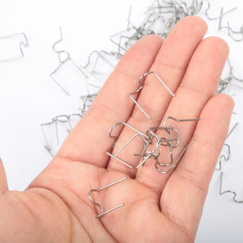 Universal 100 Pcs/Set Precut 0.6mm-0.8mm Hot Wave Flat Staples For Plastic Stapler Repair Welder repair tool - Image 5