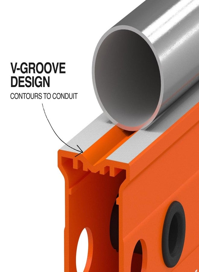 Klein Tools 93524MAG 24-Inch Box Level, Magnetic Box Beam Bubble Level, 3 Vials, High Visibility Orange, Aluminum Body, V-Groove and Magnet Track - Image 4