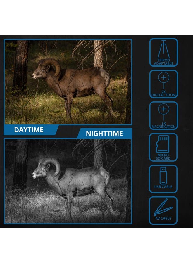 BARSKA NVX100 3x Night Vision Monocular with Built in Camera - Image 4