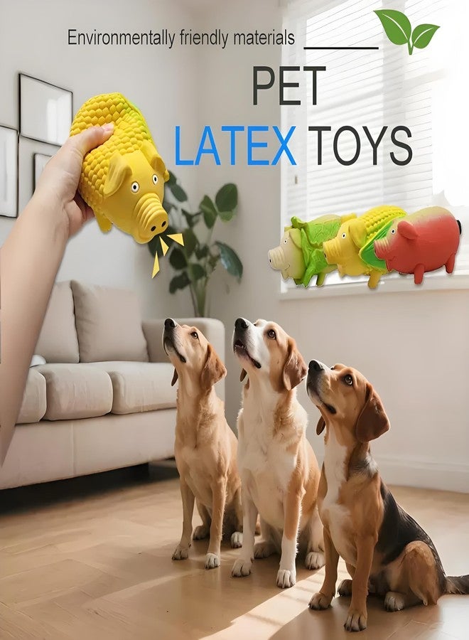 ZHENJIER Dog Squeaky Toy, 2 Pack Latex Chew Toys with Oinks Sound Squeaker Cabbage&Carrots Grunting Pig Dog Toy Durable Dogs Squeeze Toy for Small Medium Large Dog Dental Biting Chasing to Kill Boring Time - Image 4