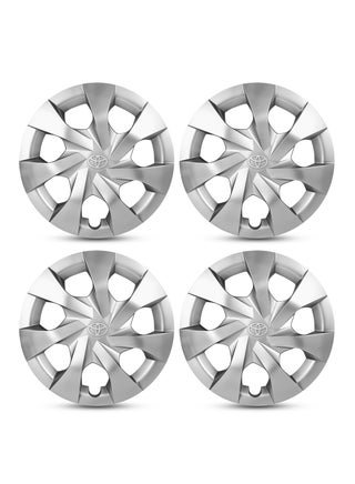 YARIS 2018 14 Inch Silver Wheel Covers for Toyota – ABS Hub Caps with A-Grade Retention Ring – Flexible Fiber Adjustable Fit – Snap-On Installation – Set of 4 for R14 Steel Rims - pzsku/ZA71C07C7F5116BAFA91DZ/45/1751892925/7c101b24-dc10-449e-9062-31e414763547