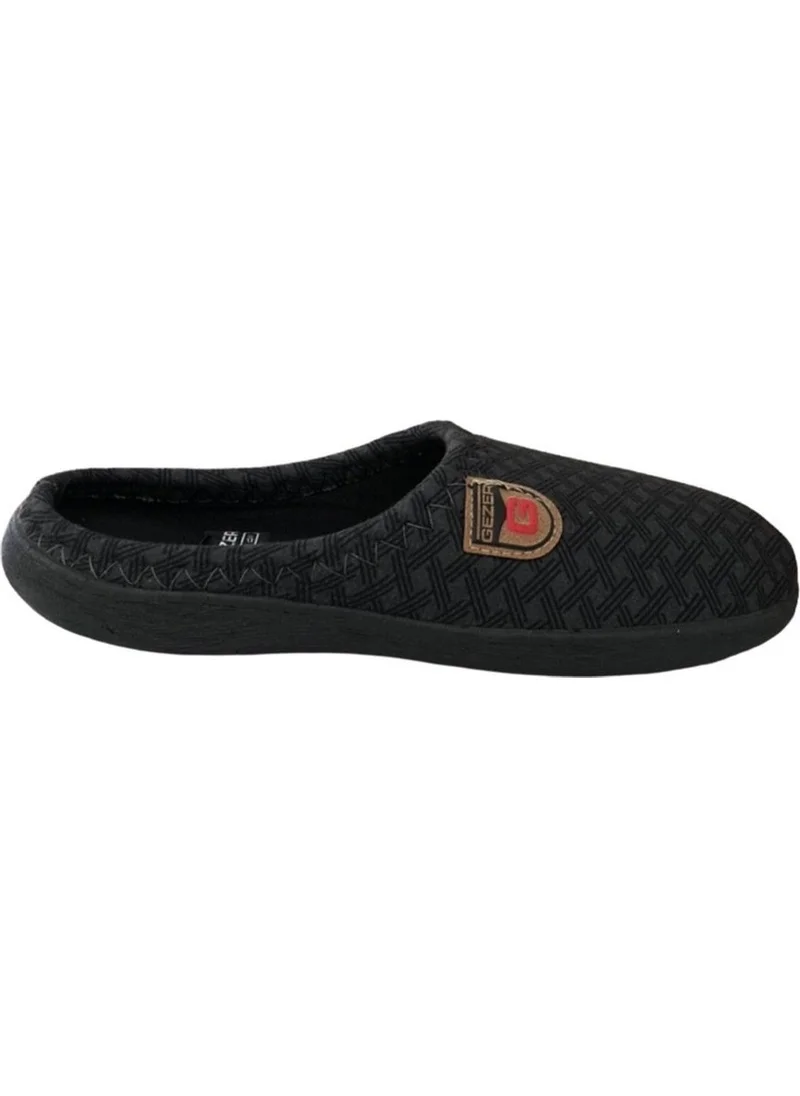 Gezer 12677 Black Men's Winter Indoor Slippers