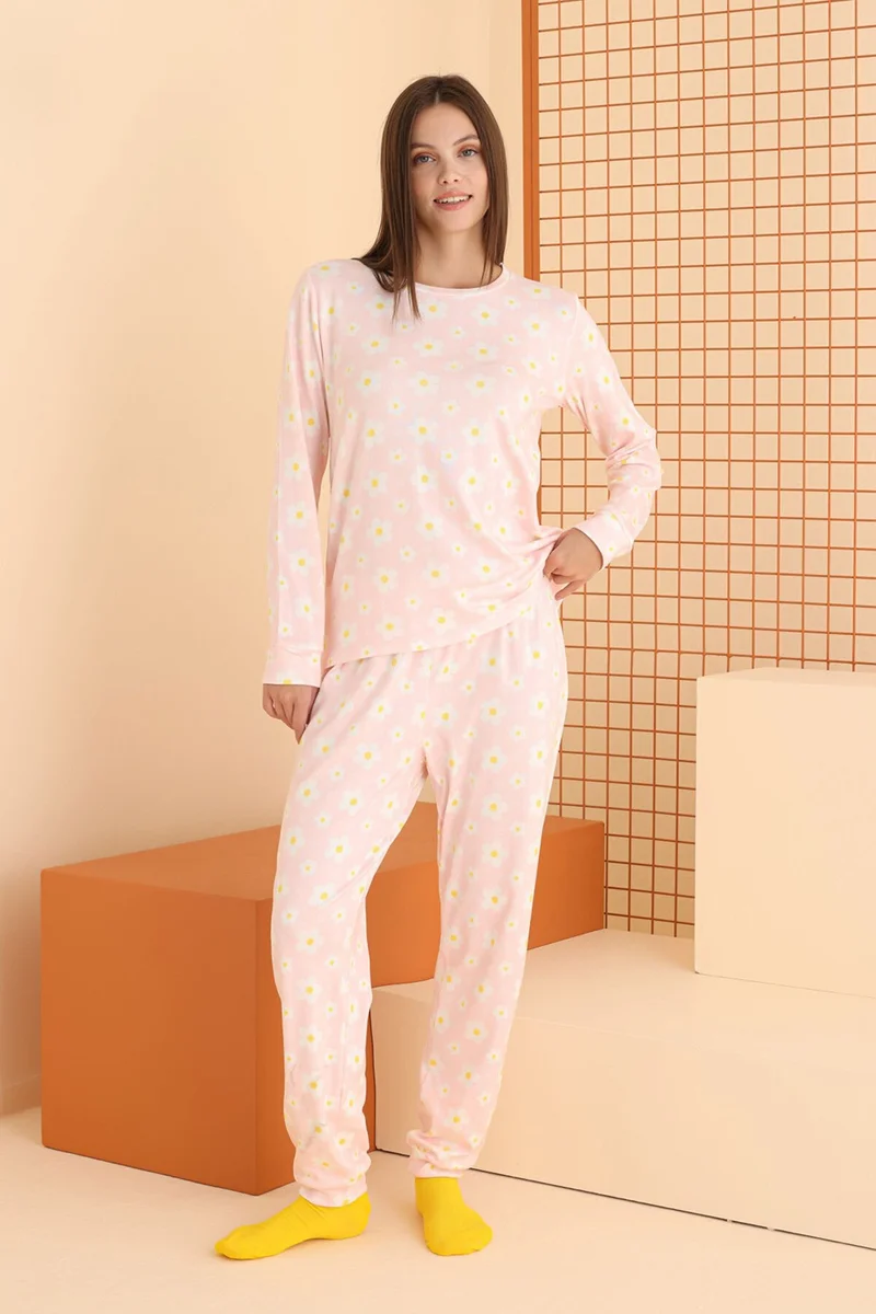 ان بي بي Pink Daisy Pajama Set