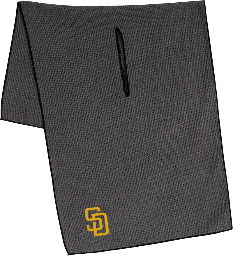 Team Effort MLB 19" x 41" Grey Microfiber Towel with 8" Center Slit - Image 1