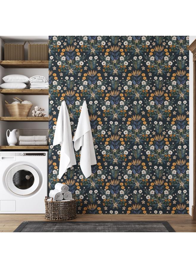 Bluejw Hot Sale At Home And Abroad Living Room Background Removable Wallpaper Green Plant Flower Figure Seamless Self-adhesive Wallpaper RW444-445 - Image 4