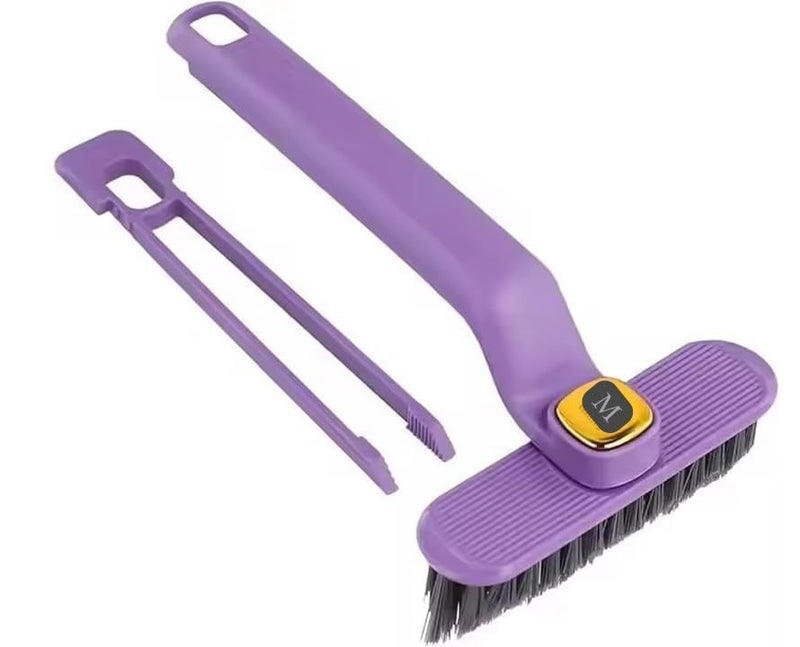 MOROVIK Multi-Function Bathroom Cleaning Brush, Tiles Cleaning Brush, Hard Bristle Rotating Crevice Gap Cleaning Brushes for Bathroom, Floor Cleaner Brush (Multi) - Image 1